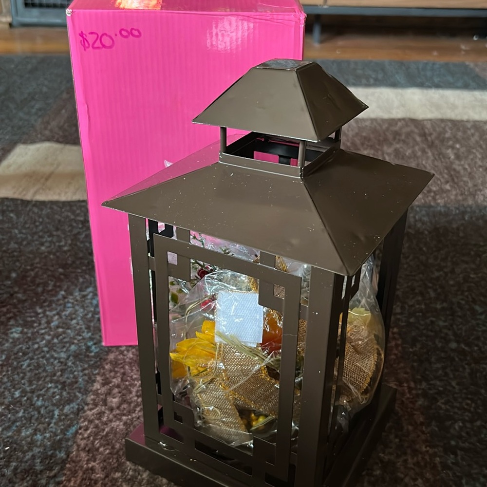 Pink Zebra Fall Winter Interchangeable Lantern Accent Shade New